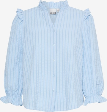 Chemisier ICHI en bleu : devant