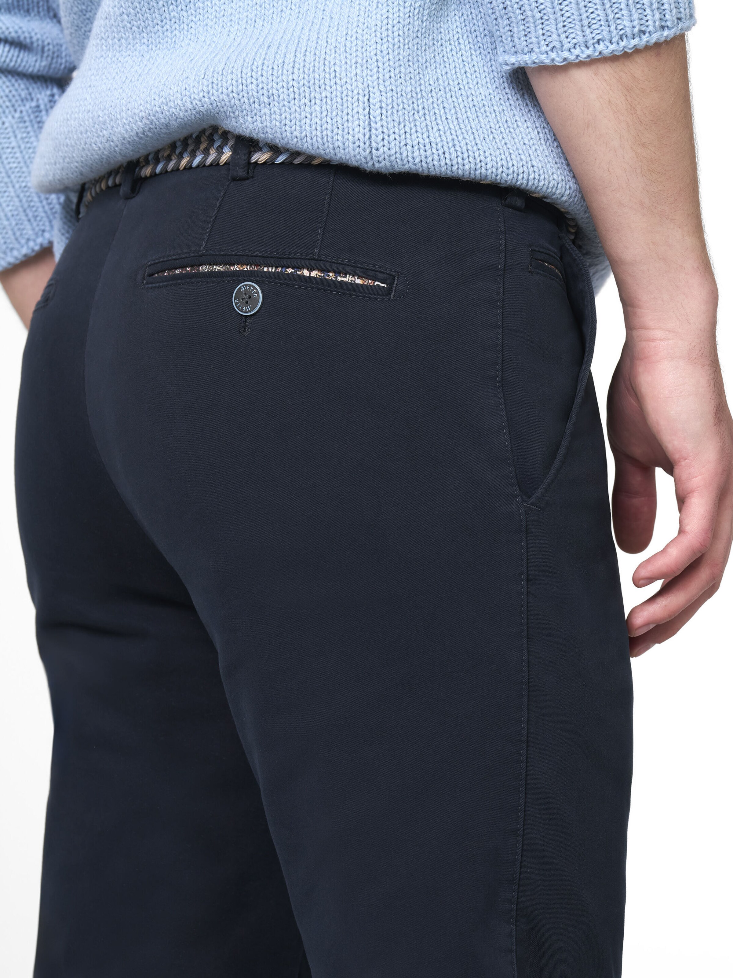MEYER Regular Chino trousers in Blue