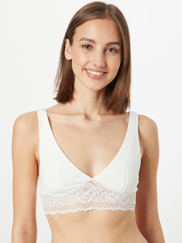 Free People Triangle Bra in Beige: front