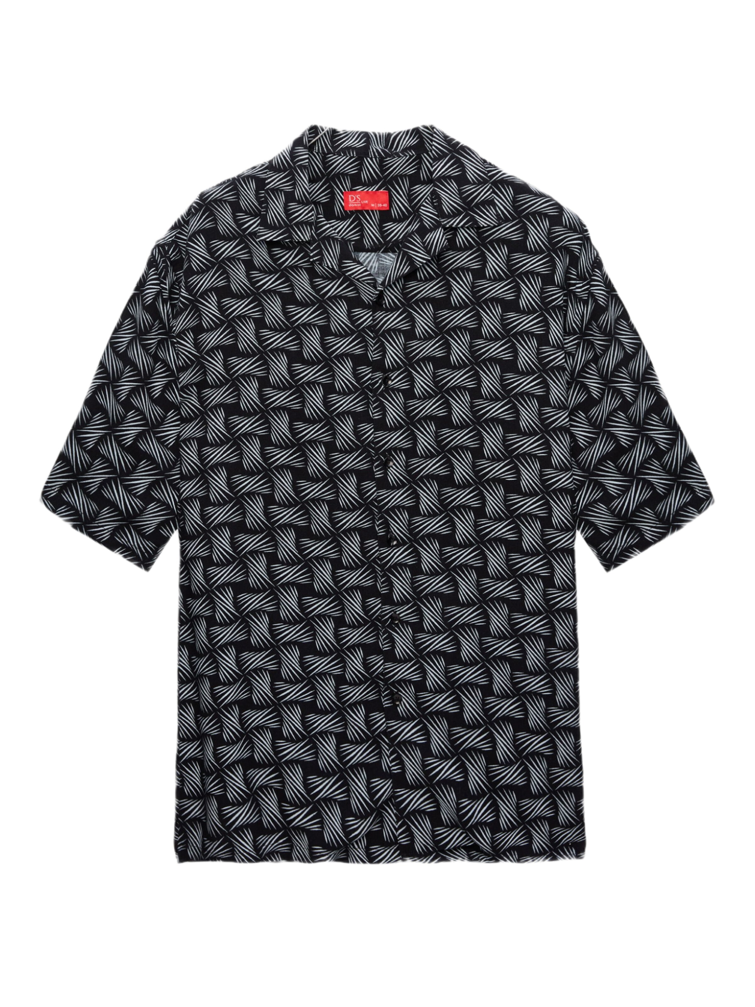 D’S Damat Button Up Shirt in Grey / Black, Item view