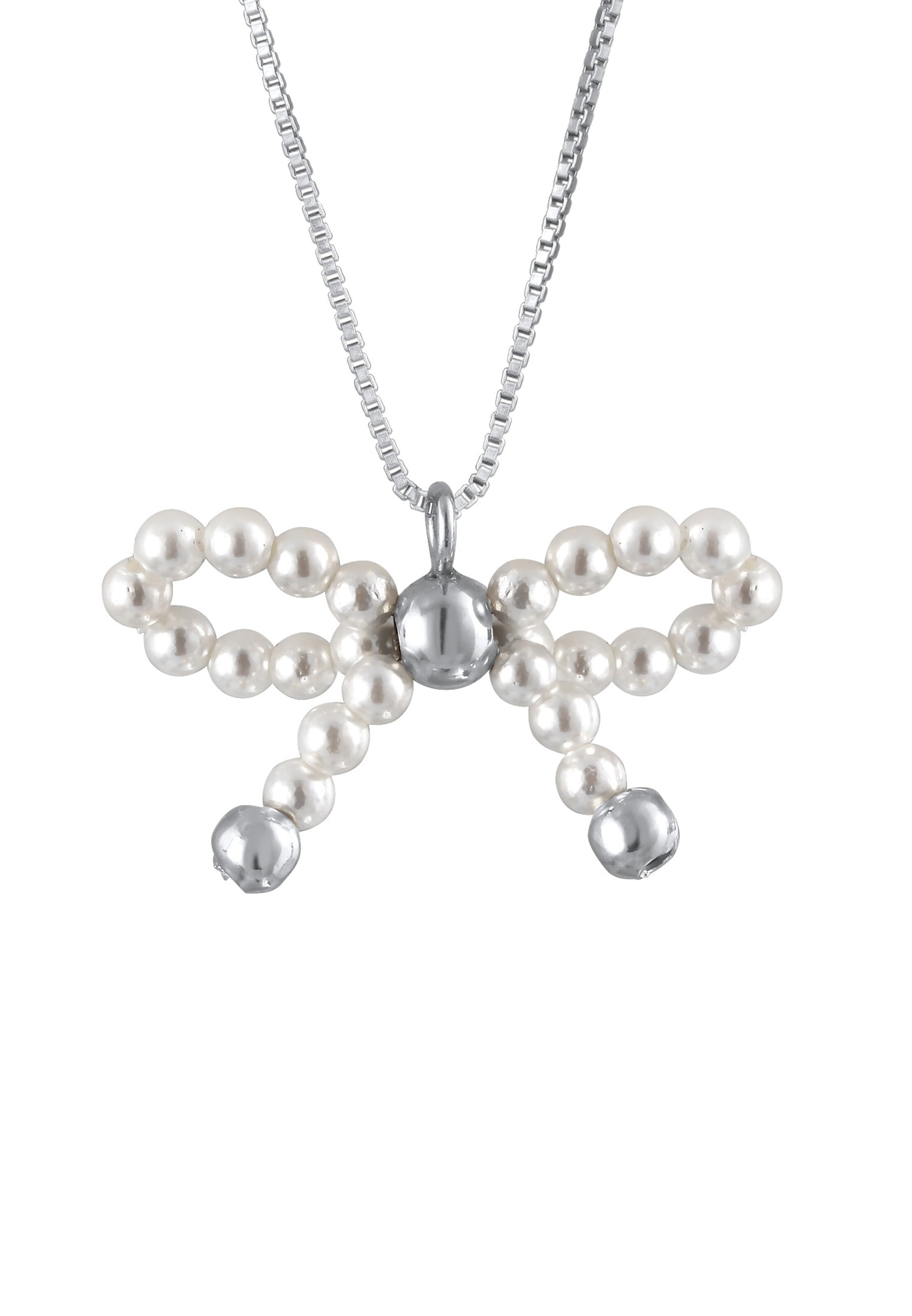 ELLI PREMIUM Halskette Schleife in Silber