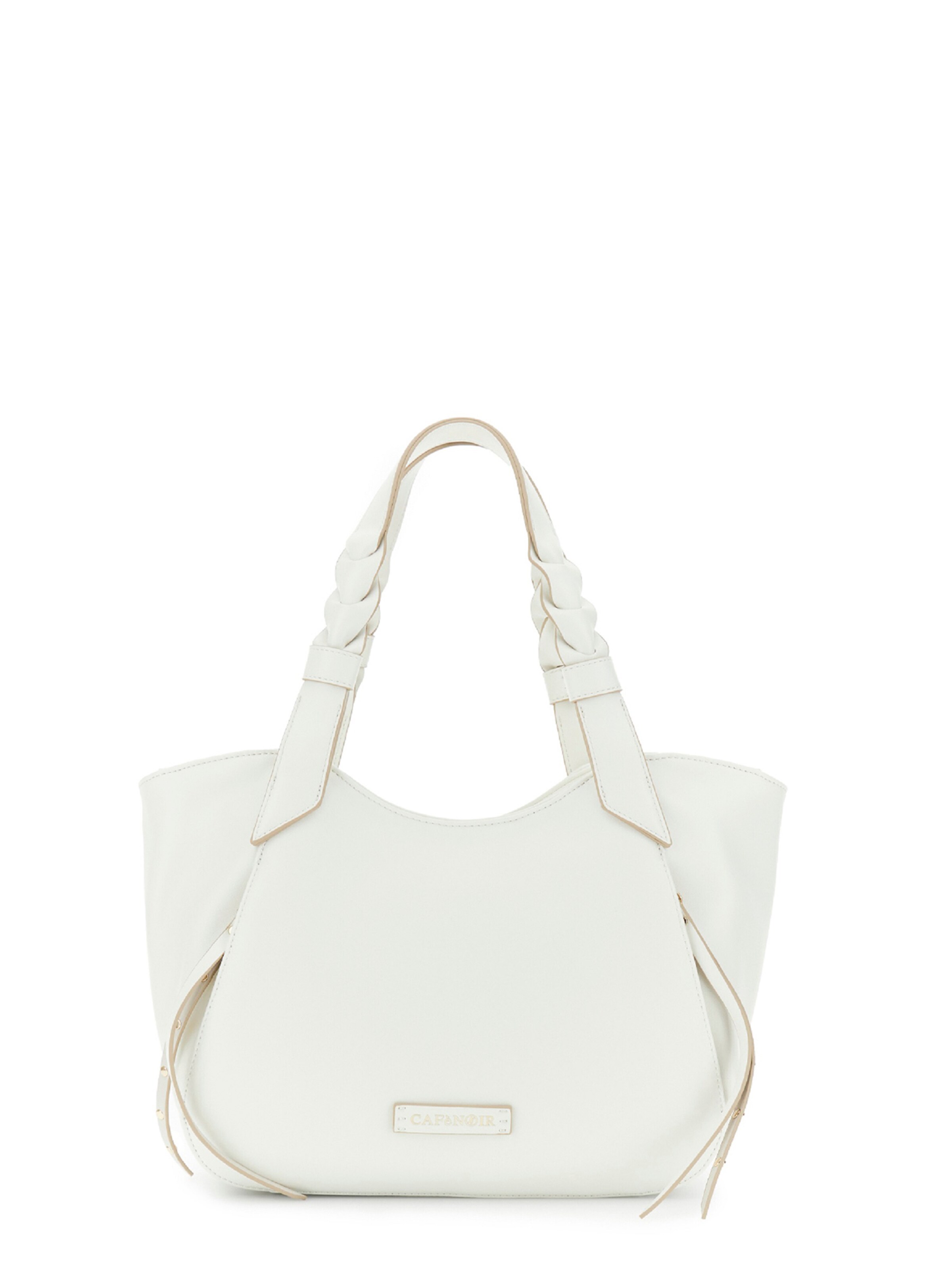 Borsa a sacco di CAFè NOIR in bianco: frontale