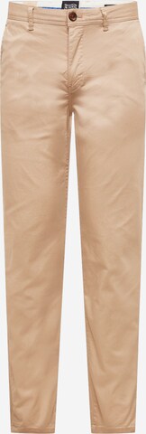 Coupe slim Pantalon chino 'Stuart' SCOTCH & SODA en beige : devant