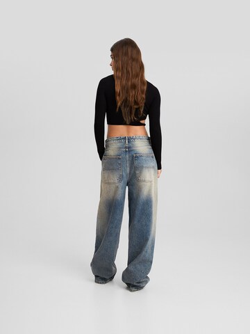 Bershka Wide leg Jeans in Blue