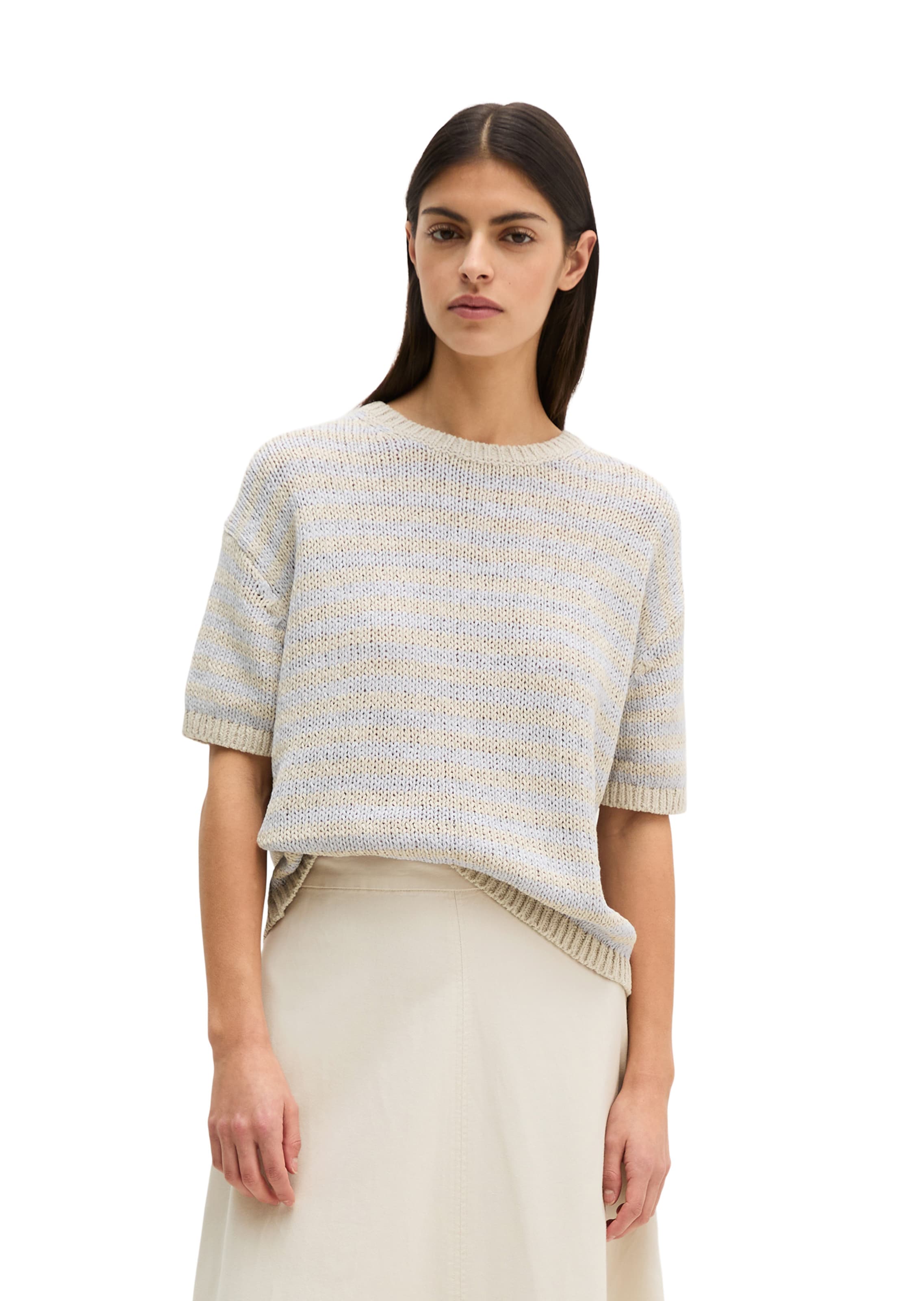 Pull-over Marc O'Polo en beige : devant