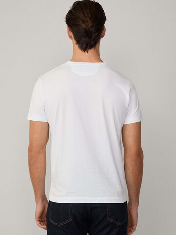 Hackett London T-Shirt 'PIMA COTTON TEE ' in Weiß