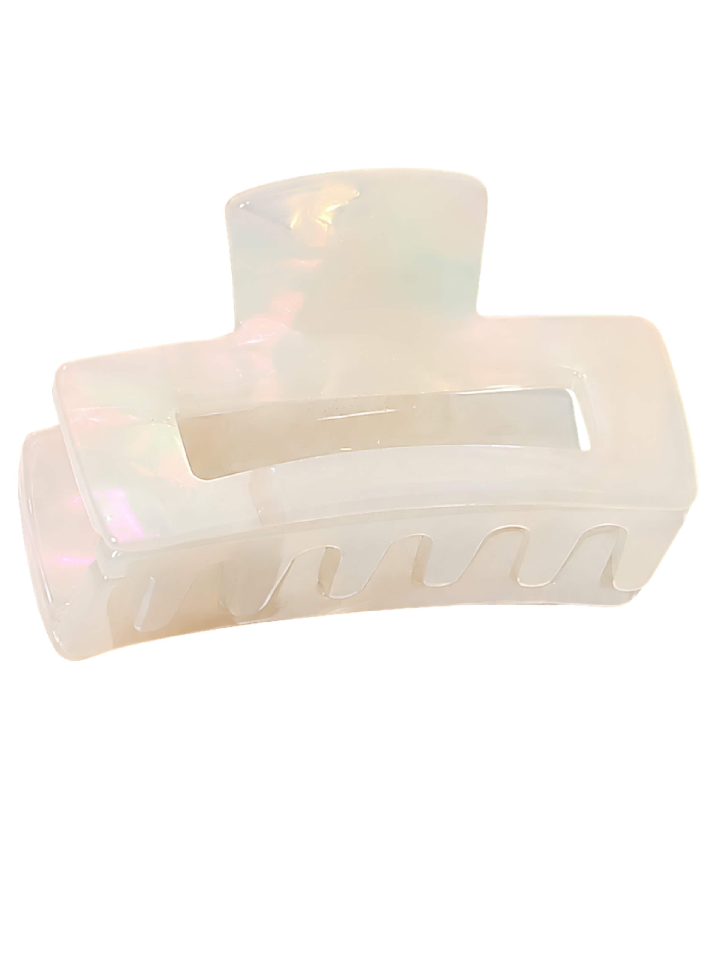soho Hair accesoires Hair jewelry 'Leia Mini Hair Clip - Pearl' in 2.5 cm x 2.5 cm in Pearl white, Item view
