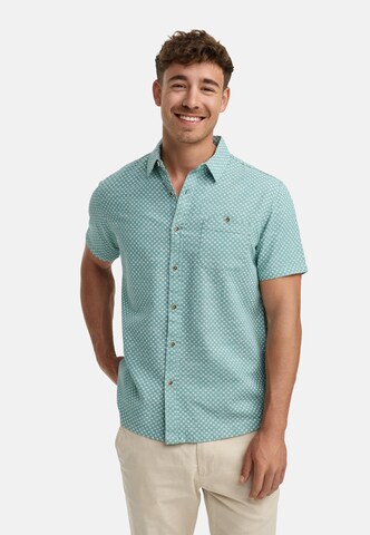 INDICODE JEANS Regular fit Button Up Shirt 'Way' in Blue