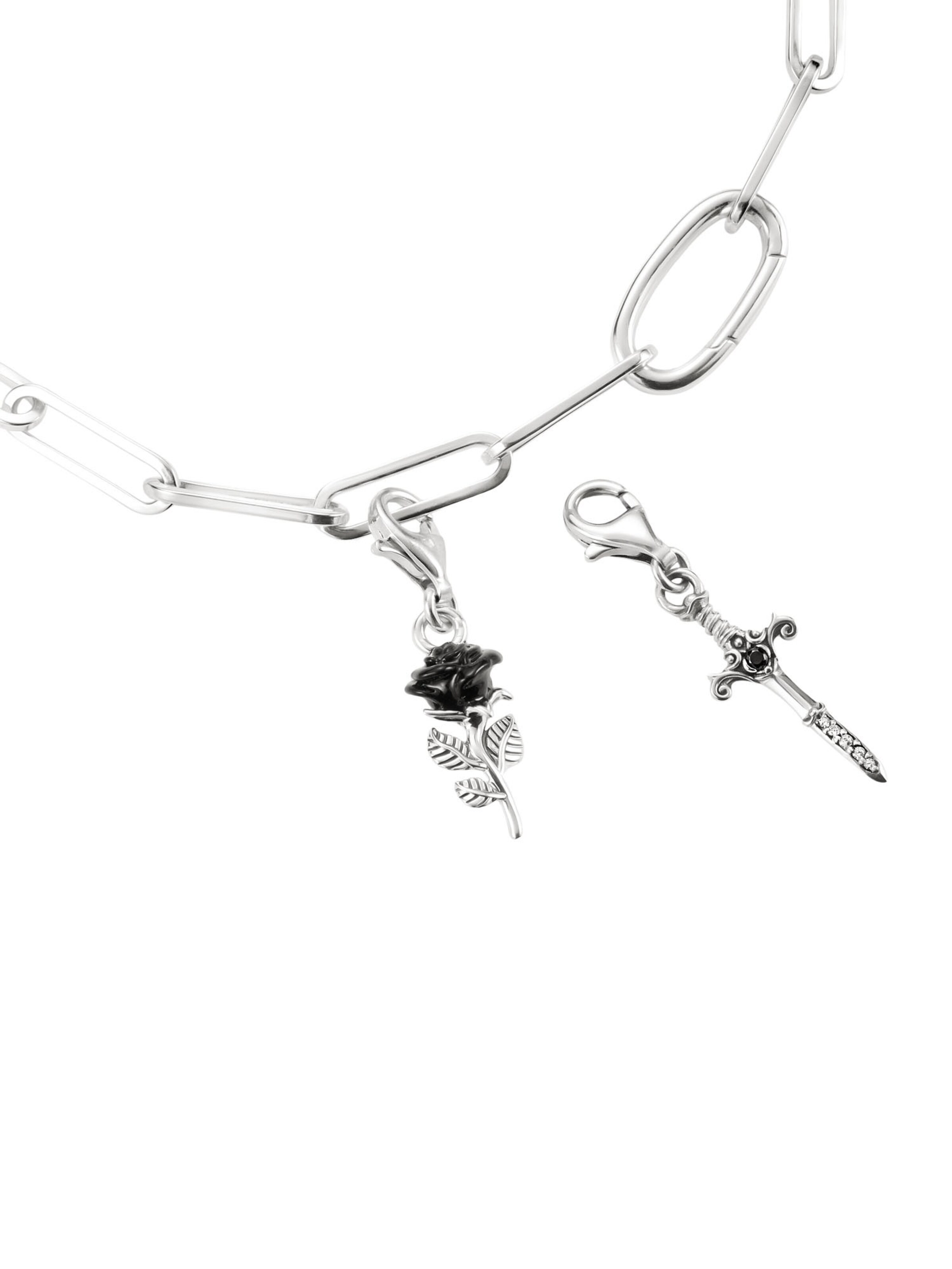 Thomas Sabo Pendant 'True Romance Rose' in Silver