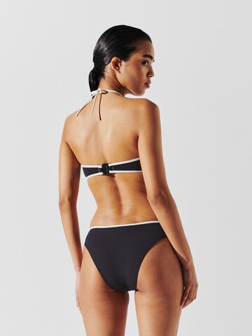 Bandeau Hauts de bikini 'HOTEL' Karl Lagerfeld en noir