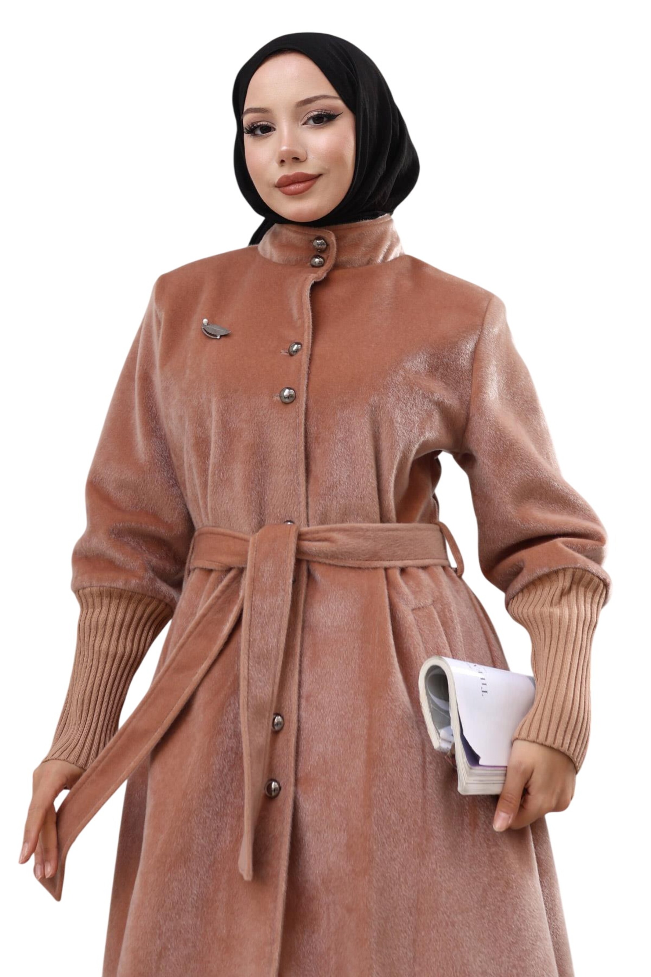 MODAMIHRAM Tussenmantel in Bruin