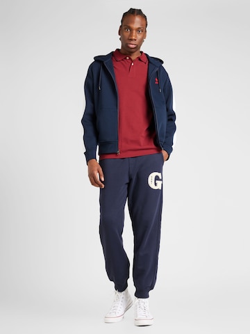 GANT Tapered Broek 'GRAPHIC' in Blauw