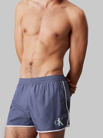 Shorts de bain Calvin Klein Swimwear en bleu