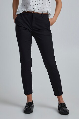 Coupe slim Pantalon chino 'Days' b.young en noir : devant