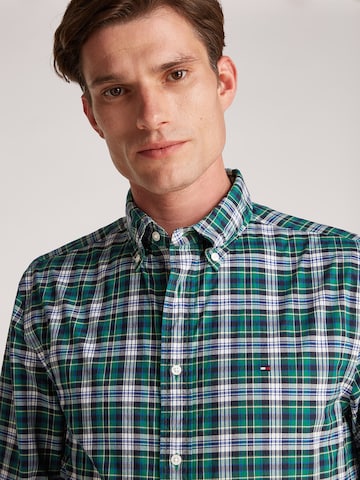 TOMMY HILFIGER Regular fit Srajca | zelena barva