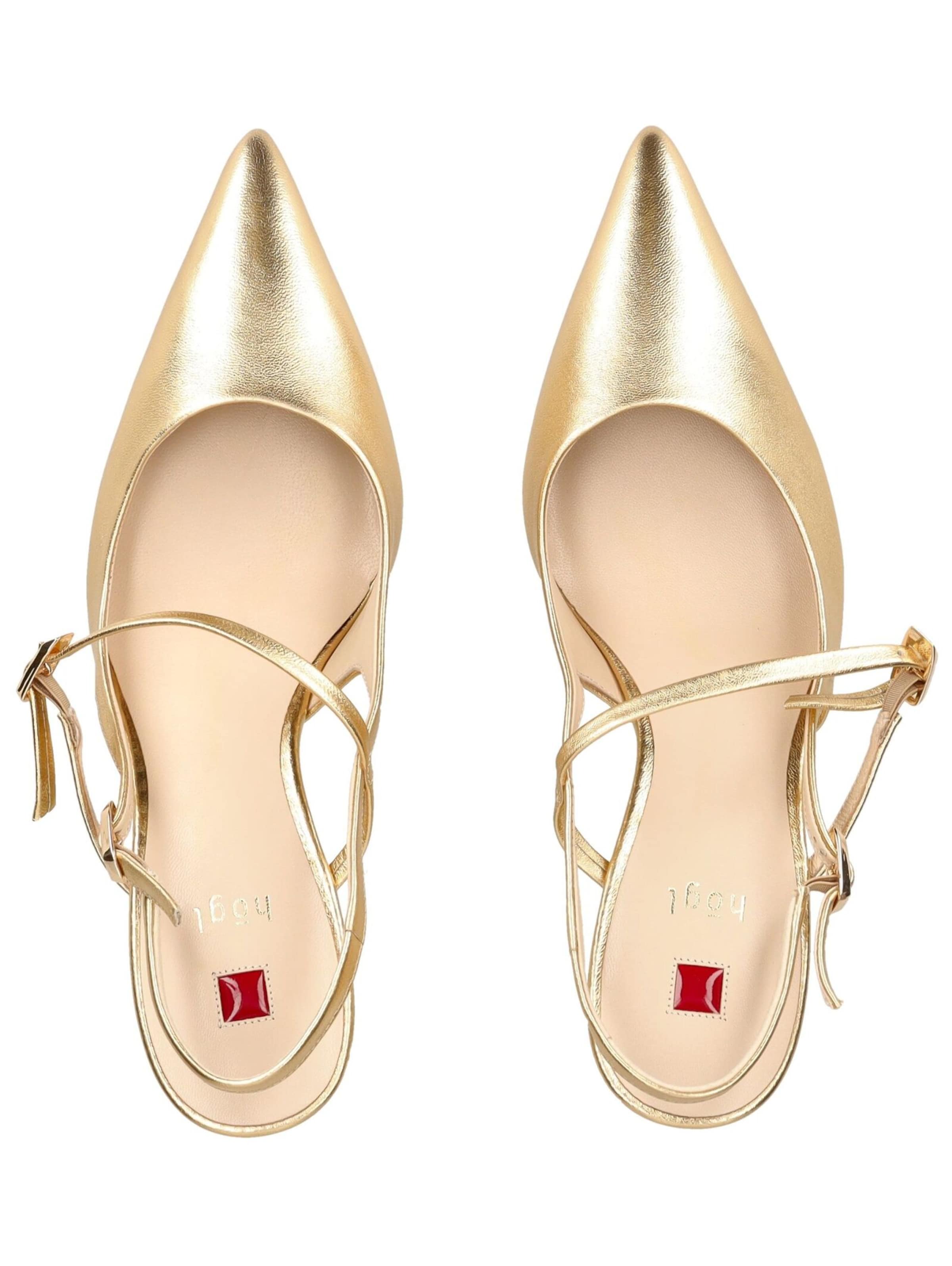 Décolleté sling di Högl in oro