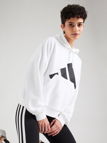 Felpa sportiva 'Essentials' di ADIDAS SPORTSWEAR in bianco: frontale