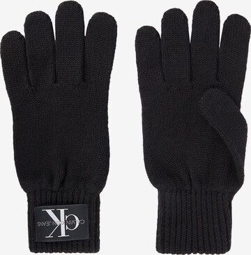 Calvin Klein Jeans Full Finger Gloves in Black: front