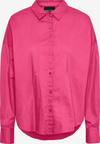 Camicia da donna 'TANNE' di PIECES in rosa: frontale