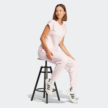 ADIDAS SPORTSWEAR Tapered Sporthose 'Essentials' in Pink