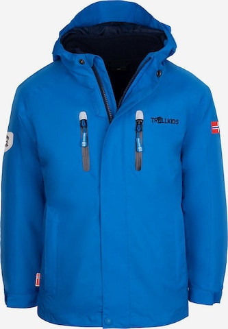 TROLLKIDS Outdoor jacket 'MYRDAL PRO' in Blue: front