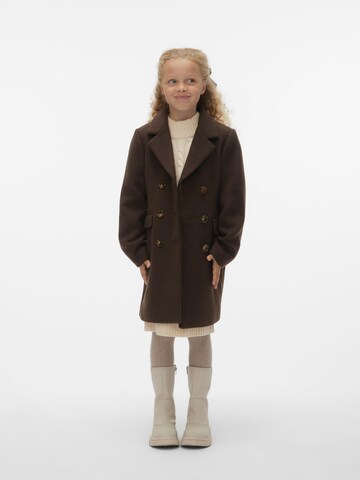 Vero Moda Girl Pitkä takki 'KENYA' värissä ruskea