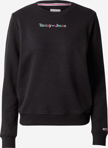 Felpa di Tommy Jeans in nero: frontale