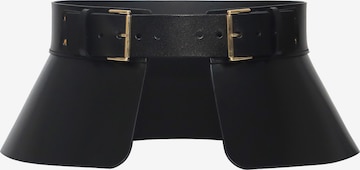 Haute Cuir Gürtel 'Peplum Corset Belt' in Schwarz: Vorderseite