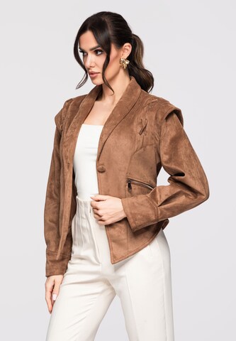 Ombre Tussenjas in Bruin