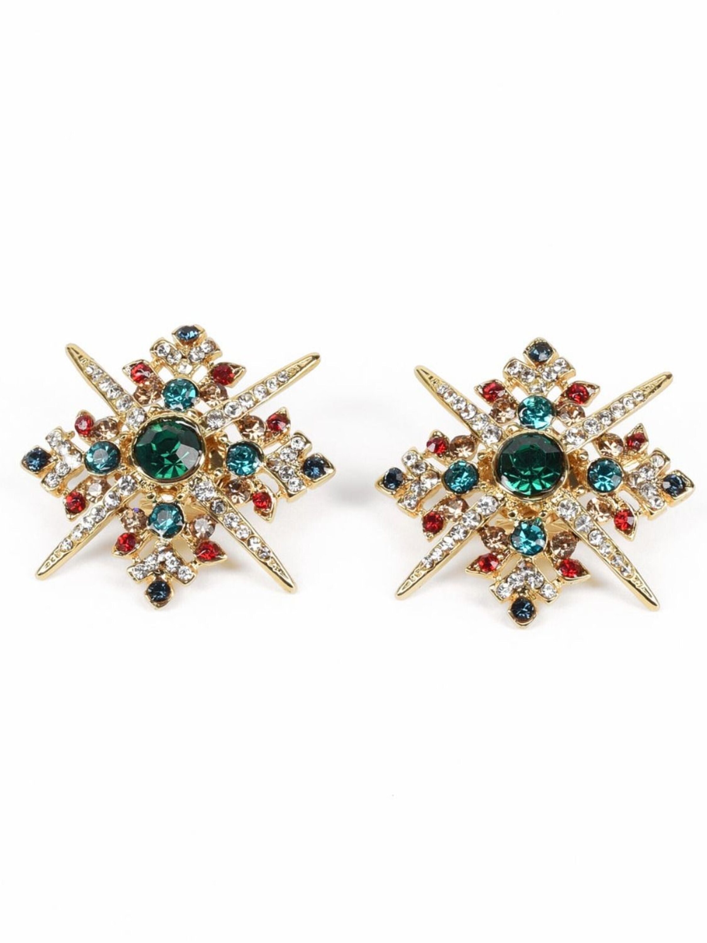 Addicted2 Earrings in Gold: front