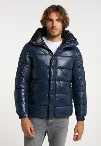 ALEKO Winter Jacket in Blue: front