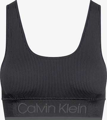 Calvin Klein Sport Bustier Sport-BH in Schwarz: Vorderseite