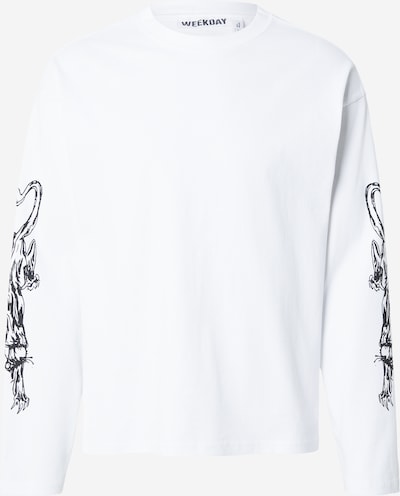 WEEKDAY Majica u crna / bijela, Pregled proizvoda