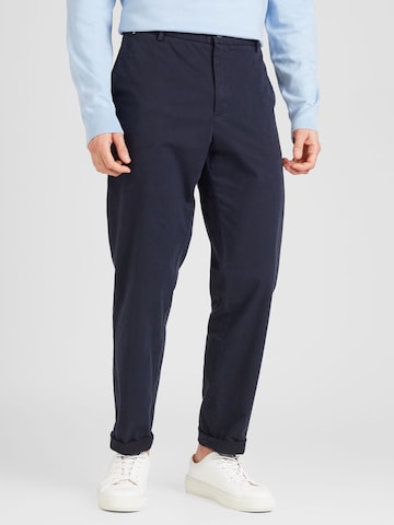 Regular Pantalon chino 'Kane-L' BOSS Black en bleu : devant