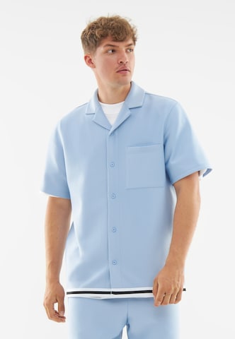 Coupe regular Chemise 'Parker' Johnny Urban en bleu : devant