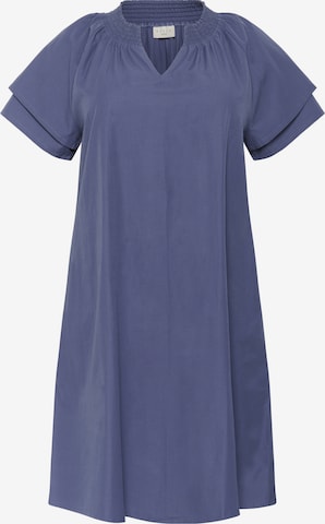 Robe oversize 'Irsa' KAFFE CURVE en bleu : devant