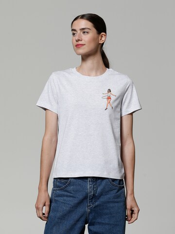 T-shirt ' Hula Hoop ' Watapparel en blanc : devant