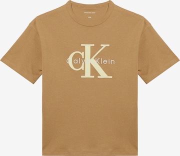 Calvin Klein Jeans T-shirt i brun: framsida