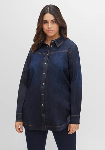 SHEEGO Blouse in Blauw: voorkant