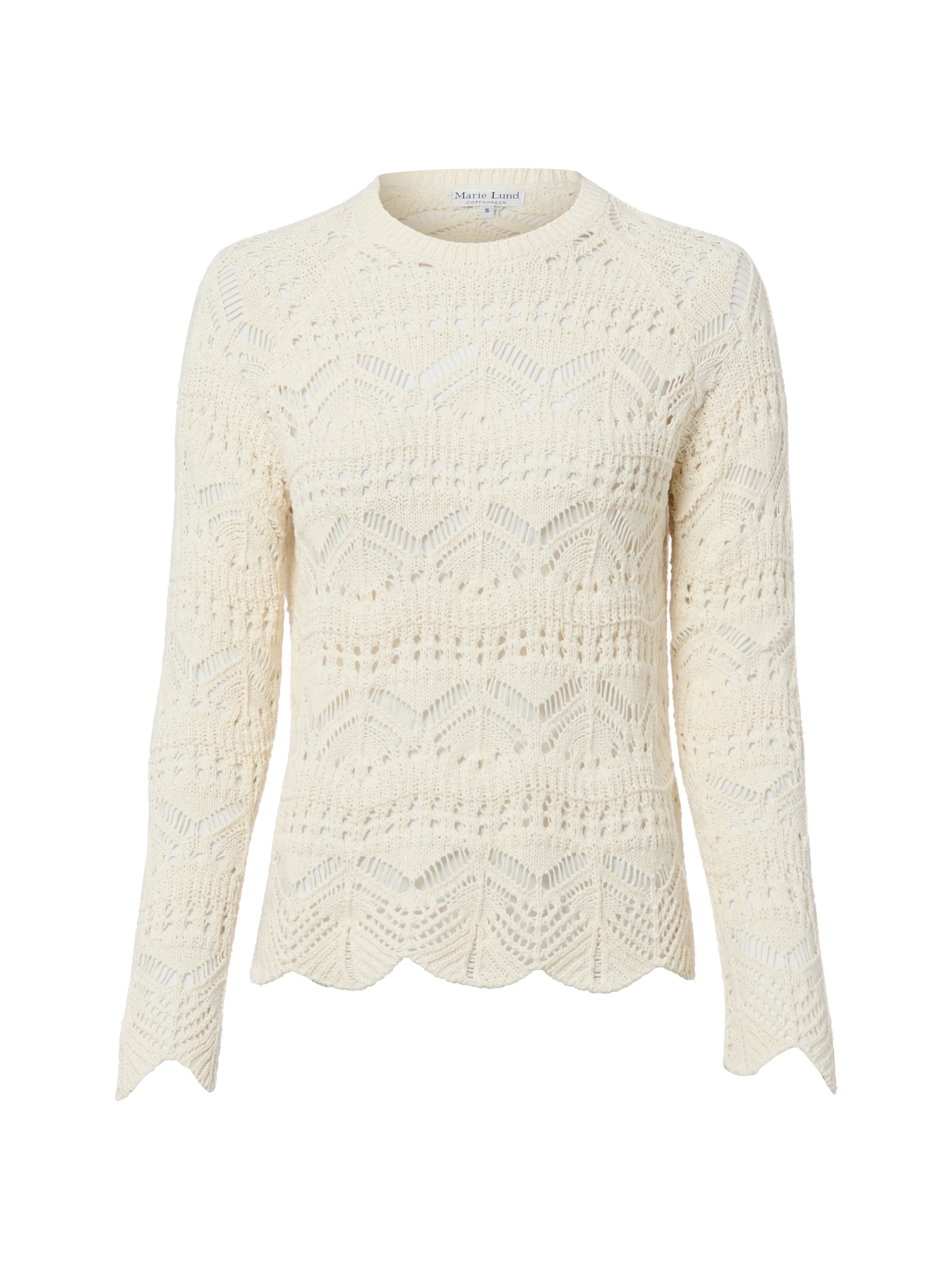 Marie Lund Pullover in Beige: Vorderseite