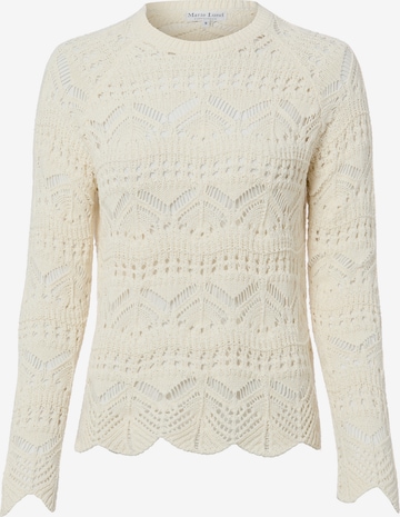 Pull-over Marie Lund en beige : devant