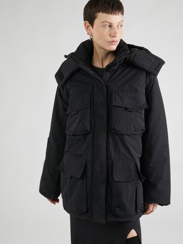 WEEKDAY Winter Parka 'Attila' in Black: front