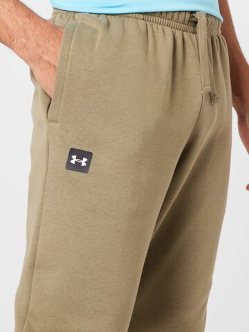 UNDER ARMOUR Tapered Sportbroek 'Rival' in Groen