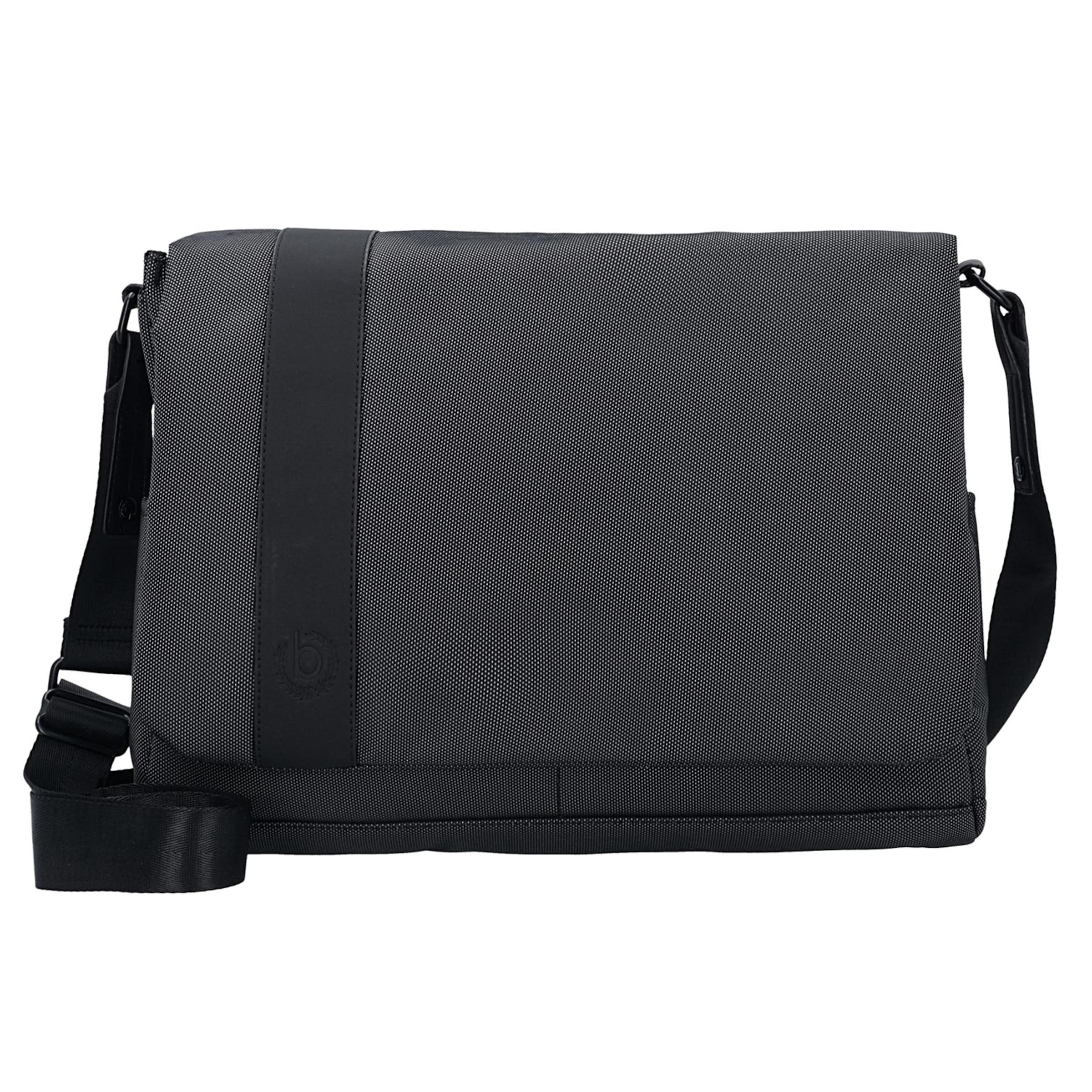 Borsa messenger 'Domani' di bugatti in grigio: frontale