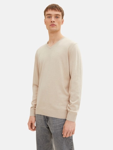 TOM TAILOR Regular fit Sweater in Beige