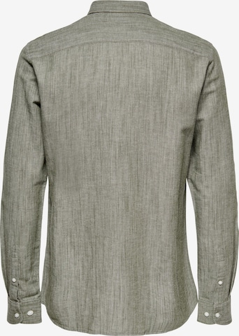 Only & Sons Regular fit Overhemd 'Arlo' in Groen