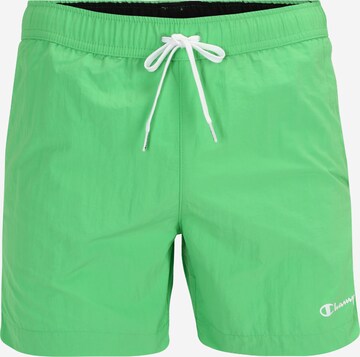 Champion Authentic Athletic Apparel Kratke kopalne hlače | zelena barva: sprednja stran