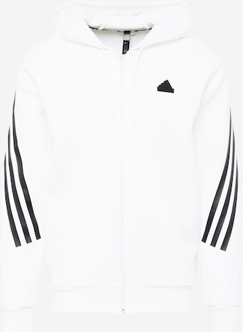 ADIDAS SPORTSWEAR Sports sweat jacket 'Future Icons 3-Stripes ' in White: front