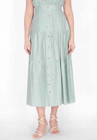 Jupe 'Casual' Usha en vert : devant