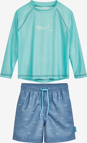 PLAYSHOES UV-suoja 'Hai' värissä sininen: etupuoli